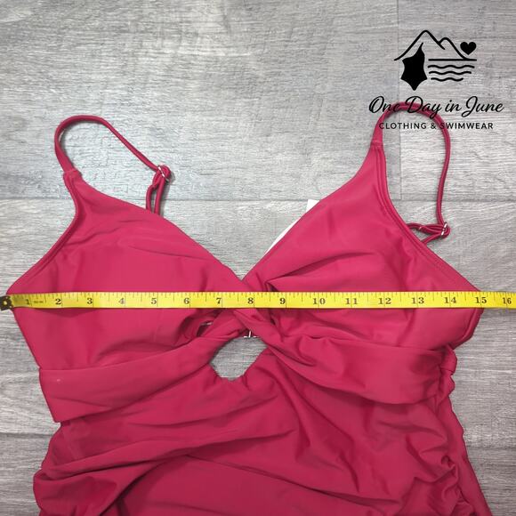 Cupshe Cross Front Keyhole One Piece Swimsuit Size L - Picture 5 of 7